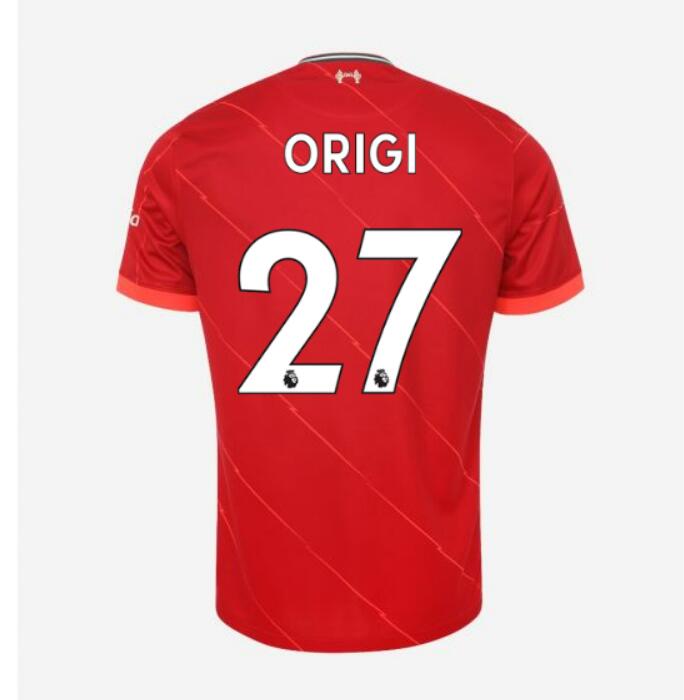 2021/22 Liverpool Home Kit Soccer Jersey with ORIGI 27 printing